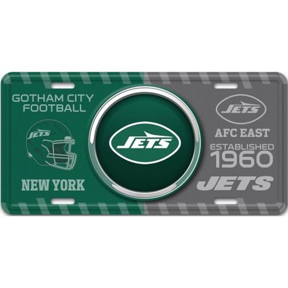 New York Jets NFL Bullseye License Plate